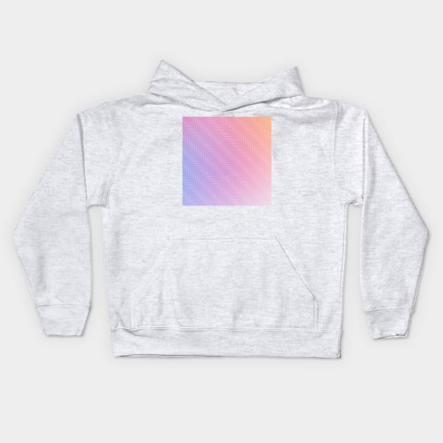 gradient wave pattern Kids Hoodie by stupidpotato1